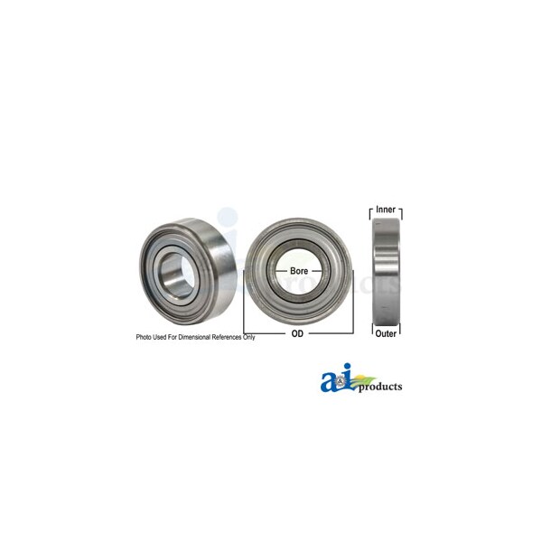 Bearing, Ball; Cylindrical, Round Bore 2.5" x2.5" x1"
